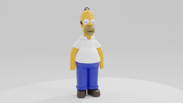 Homer Simpson The Simpsons character Modelo de impresión 3D .c4d .max .obj .3ds .fbx .stl .blend 