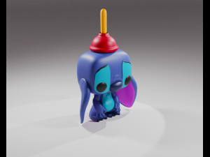Lilo Stitch Stitch with Plunger Funko Pop 3D 打印模型
