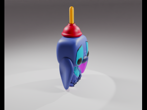 Lilo Stitch Stitch with Plunger Funko Pop 3D 打印模型