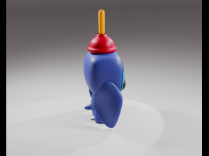 Lilo Stitch Stitch with Plunger Funko Pop 3D 打印模型