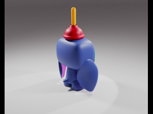 Lilo Stitch Stitch with Plunger Funko Pop 3D 打印模型