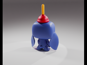 Lilo Stitch Stitch with Plunger Funko Pop 3D 打印模型