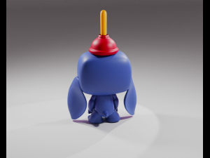 Lilo Stitch Stitch with Plunger Funko Pop 3D 打印模型