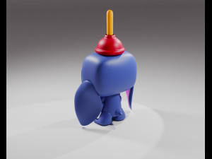 Lilo Stitch Stitch with Plunger Funko Pop 3D 打印模型