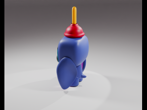Lilo Stitch Stitch with Plunger Funko Pop 3D 打印模型