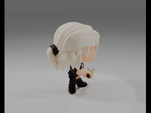 Geralt of Rivia Funko Pop from the Witcher series 3D-Druckmodell