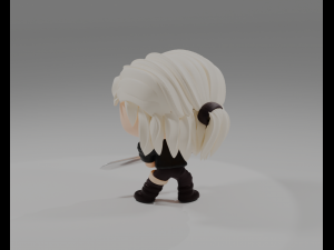 Geralt of Rivia Funko Pop from the Witcher series 3D-Druckmodell