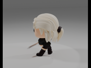 Geralt of Rivia Funko Pop from the Witcher series 3D-Druckmodell