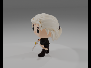 Geralt of Rivia Funko Pop from the Witcher series 3D-Druckmodell
