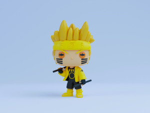 Naruto funko pop Six Paths Sage Mode 3Dプリントモデル
