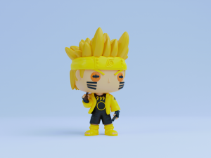 Naruto funko pop Six Paths Sage Mode Model Cetak 3D