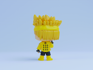 Naruto funko pop Six Paths Sage Mode Model Cetak 3D