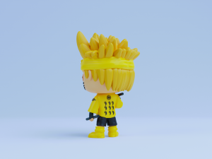 Naruto funko pop Six Paths Sage Mode Model Cetak 3D
