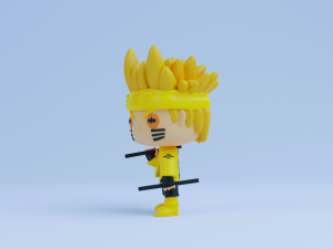 Naruto funko pop Six Paths Sage Mode Model Cetak 3D