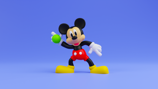 Mickey Mouse 3d print model 3D Print Model .c4d .max .obj .3ds .fbx .stl .blend 