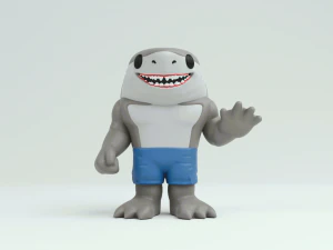 Tibur&oacute;n rey del escuadr&oacute;n suicida Modelo de impresión 3D