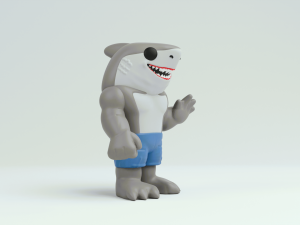 King shark from the suicide squad Modello di stampa 3D