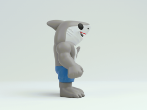 King shark from the suicide squad Modello di stampa 3D