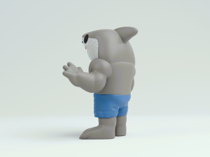 King shark from the suicide squad Modello di stampa 3D