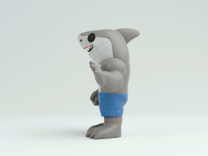 King shark from the suicide squad Modello di stampa 3D