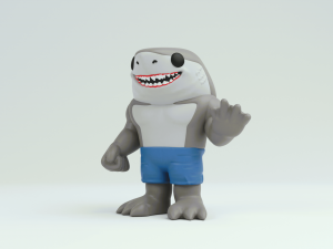 King shark from the suicide squad Modello di stampa 3D