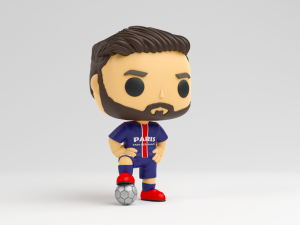 Lionel Messi funko pop Paris Saint Germain Modelo de Impressão 3D