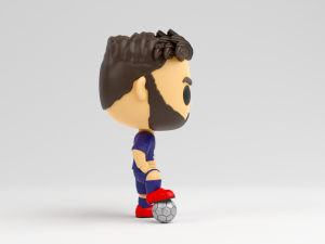 Lionel Messi funko pop Paris Saint Germain Modelo de Impressão 3D