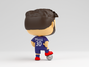 Lionel Messi funko pop Paris Saint Germain Modelo de Impressão 3D