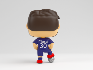 Lionel Messi funko pop Paris Saint Germain Modelo de Impressão 3D