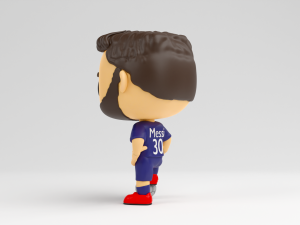 Lionel Messi funko pop Paris Saint Germain Modelo de Impressão 3D