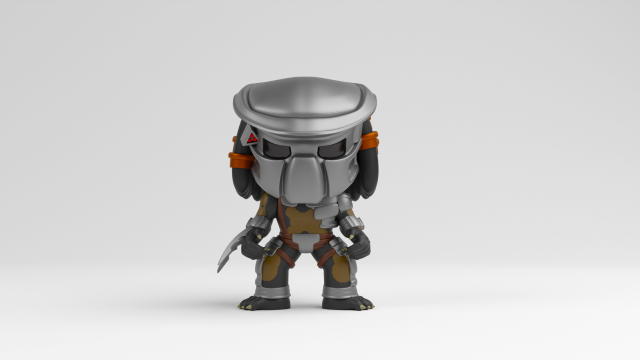 Predator funko pop 3Dプリントモデル .c4d .max .obj .3ds .fbx .stl .blend 