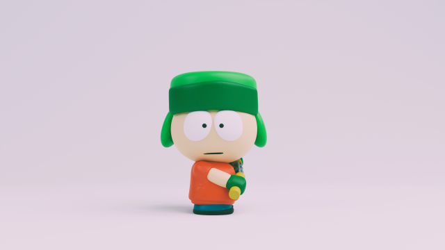 South Park Good Times With Weapons Kyle 3D Print Model .c4d .max .obj .3ds .fbx .stl .blend 