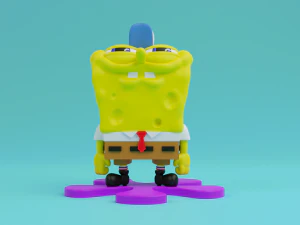 Modello di stampa 3d di Spongebob Squarepants Modello di stampa 3D