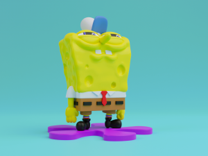 Spongebob squarepants 3d print model 3Dプリントモデル