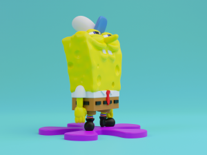 Spongebob squarepants 3d print model 3Dプリントモデル