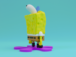 Spongebob squarepants 3d print model 3Dプリントモデル