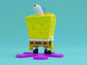 Spongebob squarepants 3d print model 3Dプリントモデル