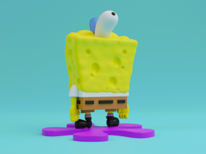 Spongebob squarepants 3d print model 3Dプリントモデル