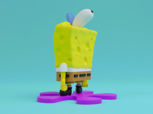 Spongebob squarepants 3d print model 3Dプリントモデル