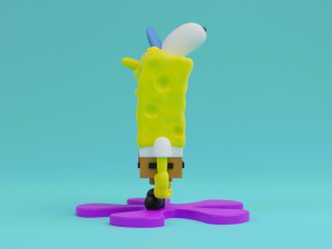 Spongebob squarepants 3d print model 3Dプリントモデル