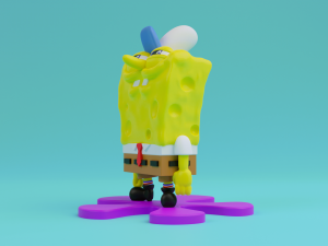 Spongebob squarepants 3d print model 3Dプリントモデル