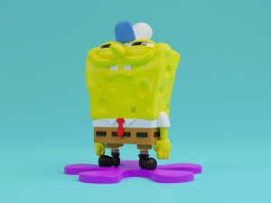 Spongebob squarepants 3d print model 3Dプリントモデル