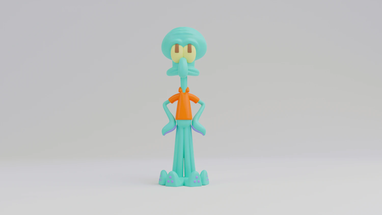 Squidward 3d print model 3D Print Model .c4d .max .obj .3ds .fbx .stl .blend 