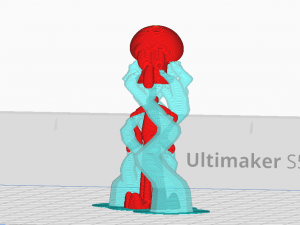 Squidward 3d print model Model Cetak 3D