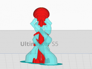 Squidward 3d print model Model Cetak 3D