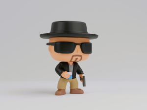 Walter Hartwell White funko pop from Breaking Bad 3D Print Model