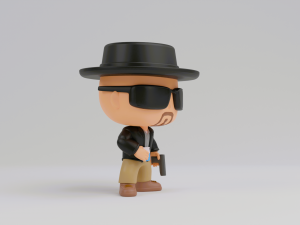 Walter Hartwell White funko pop from Breaking Bad 3D Print Model