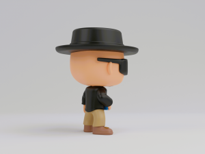 Walter Hartwell White funko pop from Breaking Bad 3D Print Model