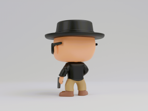 Walter Hartwell White funko pop from Breaking Bad 3D Print Model