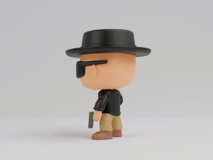 Walter Hartwell White funko pop from Breaking Bad 3D Print Model
